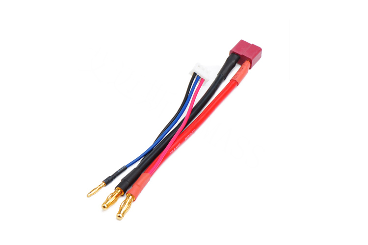 艾邁斯T插平衡充電線鋰電池線14AWG22號(hào)PVC線AMASS熱賣模型配件