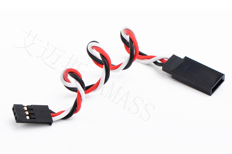 AMASS出品 FUTABA/杜邦舵機(jī)延長(zhǎng)線 并線/絞線繞線60芯 22AWG